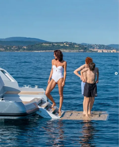 Souvenir client 1 à bord de notre yacht à Cannes